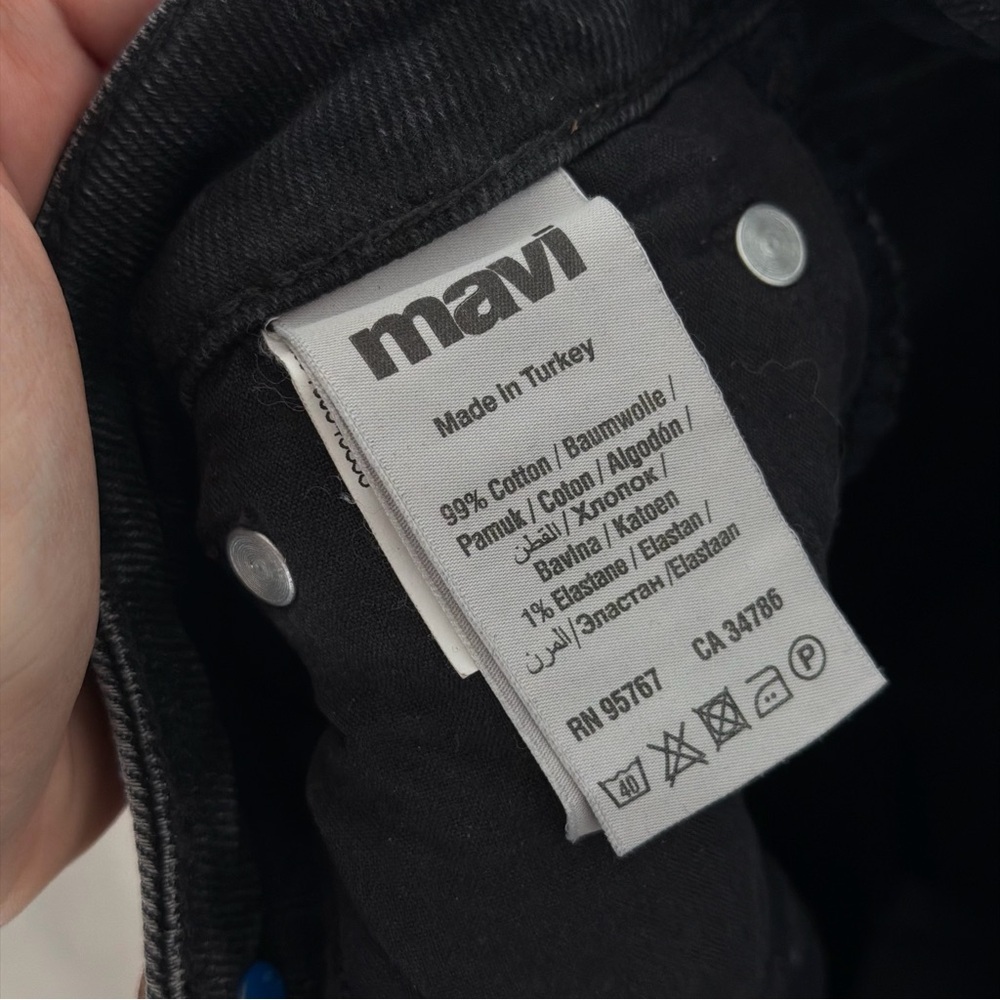 MAVI Star Real Blue Anthracite Smoke Jeans - womens black jeans %cotton - Picture 12 of 13